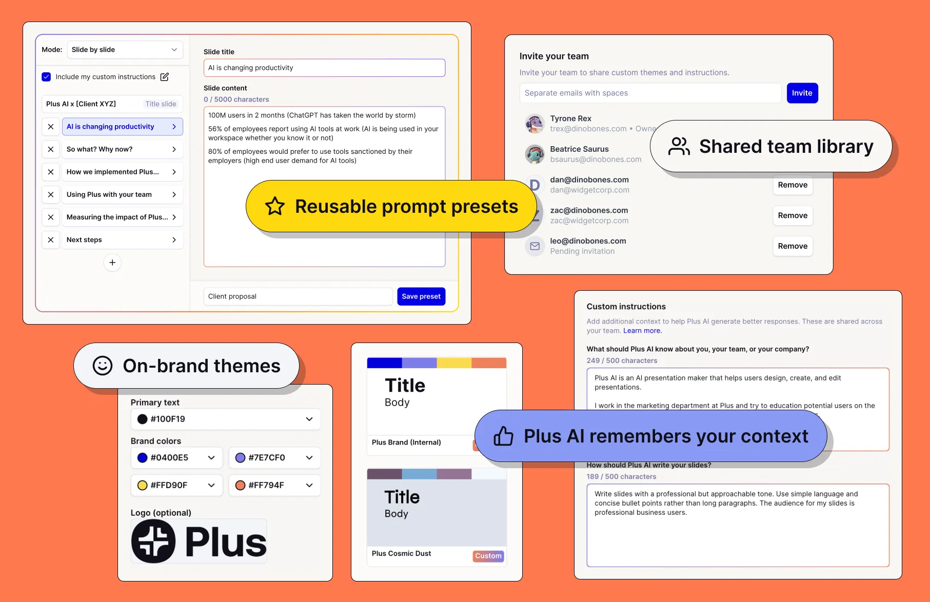 Use Plus AI to create presentations from any text document. Copy and paste content from your existing documents, Wikipedia, papers, news, and more