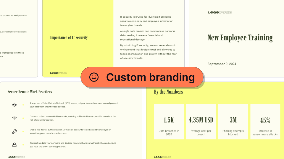 Plus AI custom themes graphic