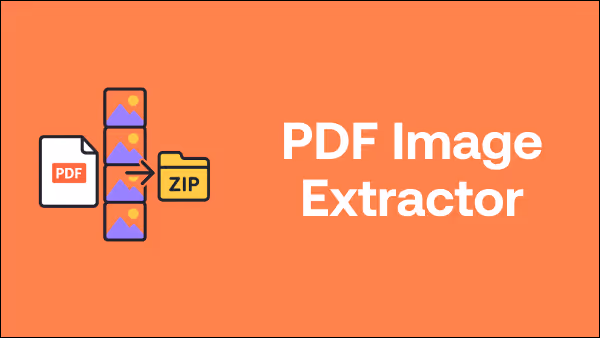 Thumbnail with decorative graphic that reads PDF Image Extractor