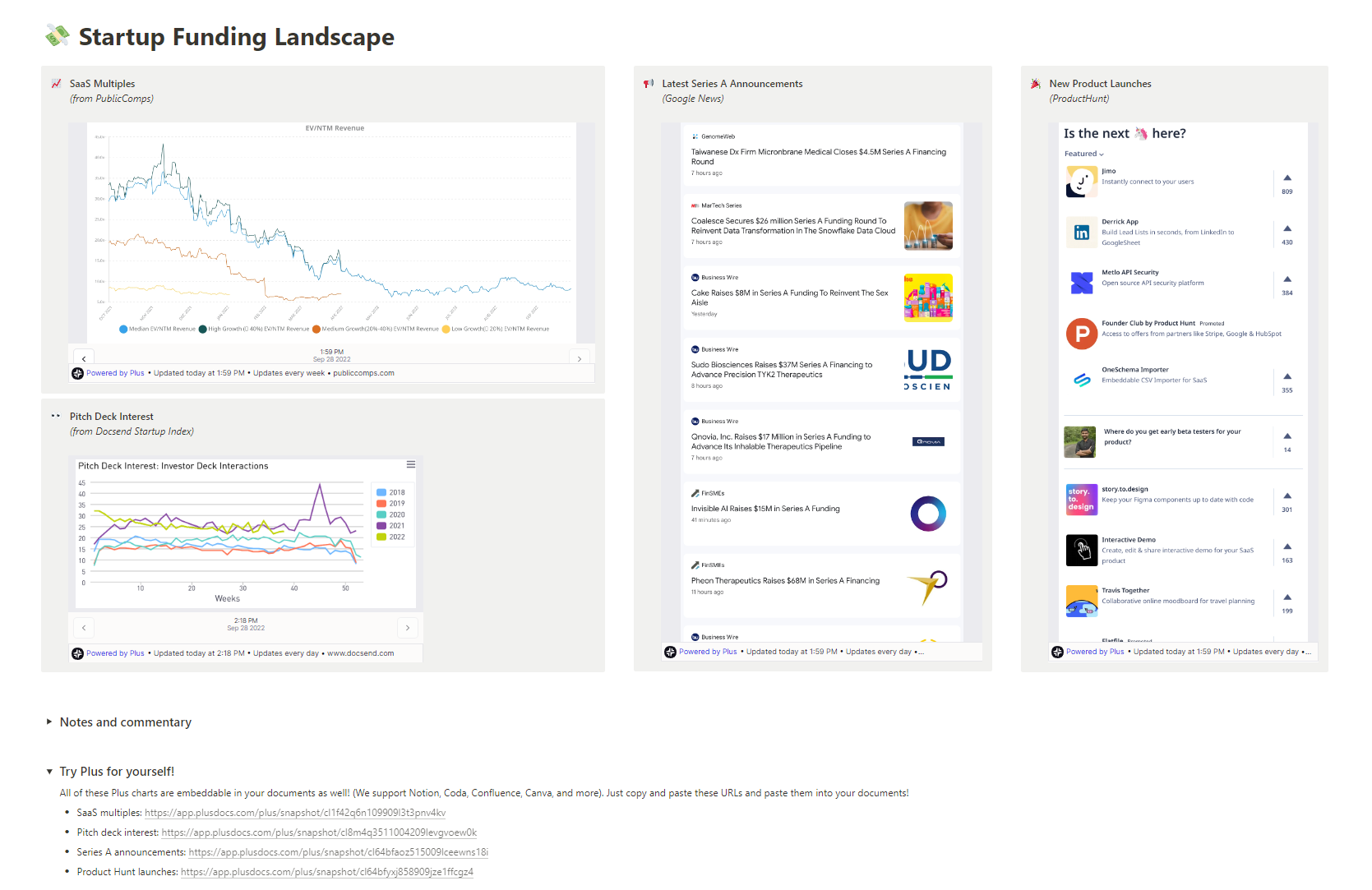 Screenshot of a Plus Notion document
