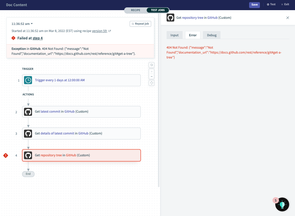 Testing integrations in Workato