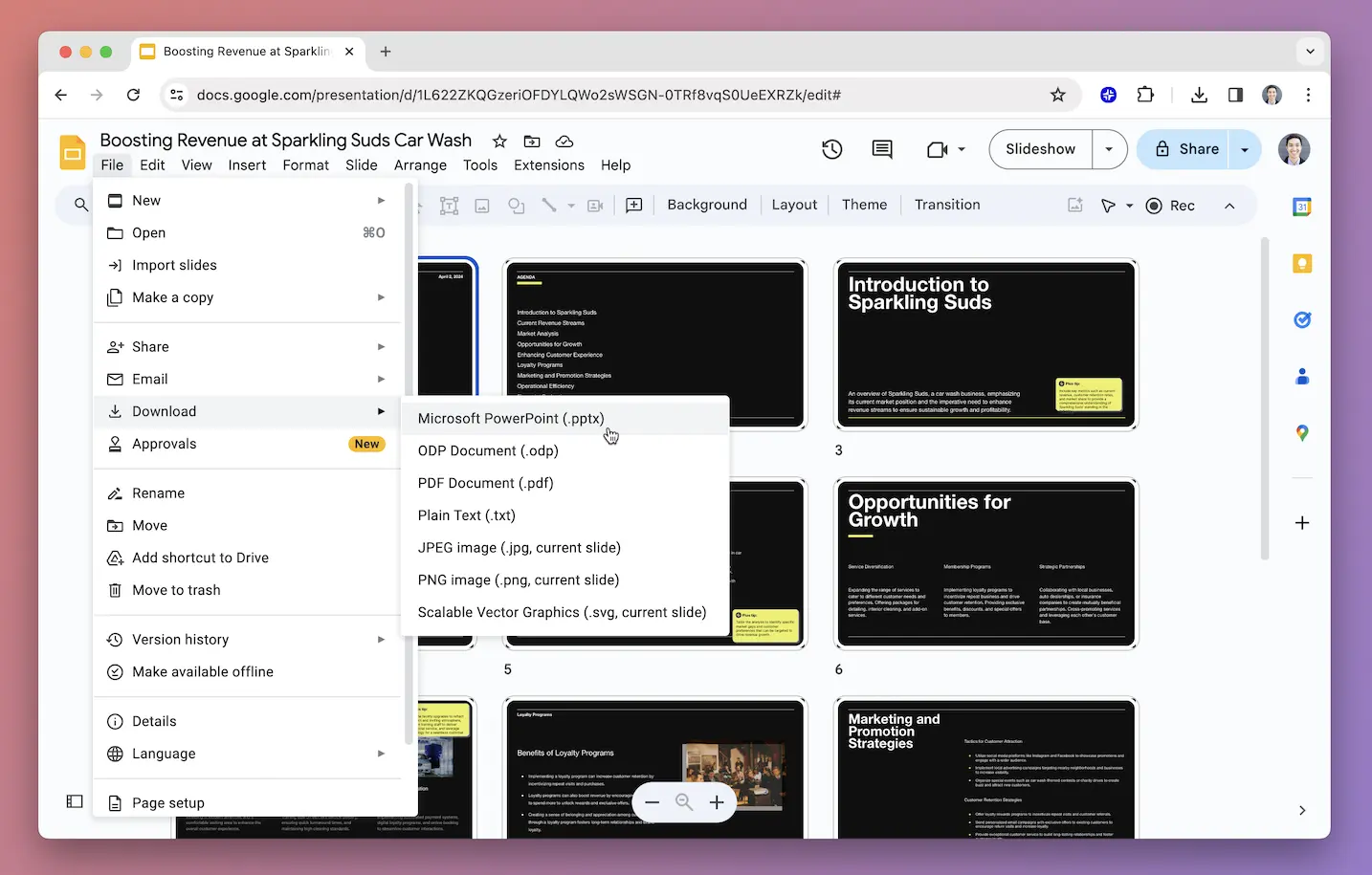 how to export AI presentation to PowerPoint
