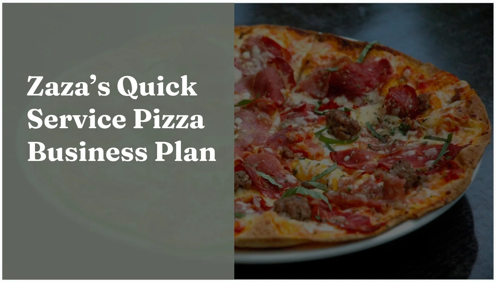 Business plan for restaurant example