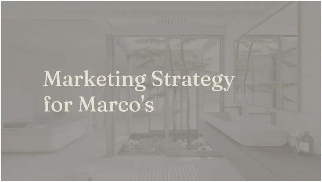 Spa marketing strategy example