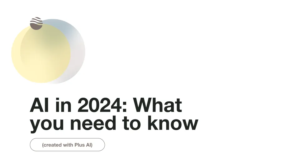 Artificial intelligence presentation example