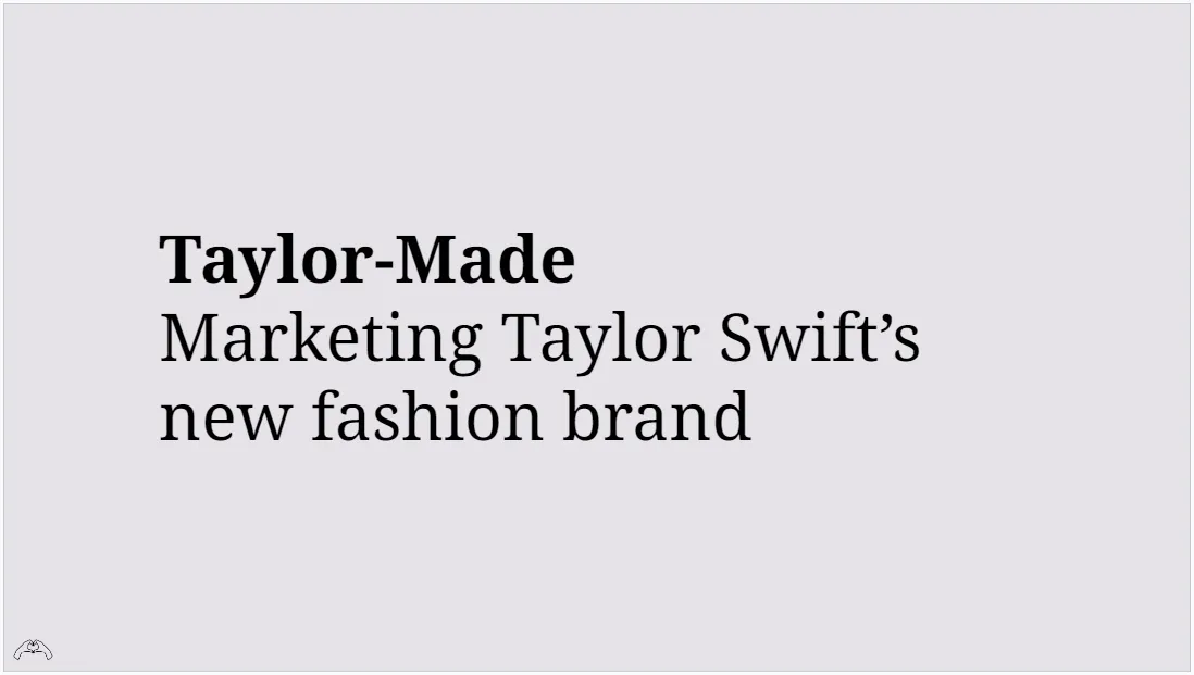 Clothing company marketing strategy example