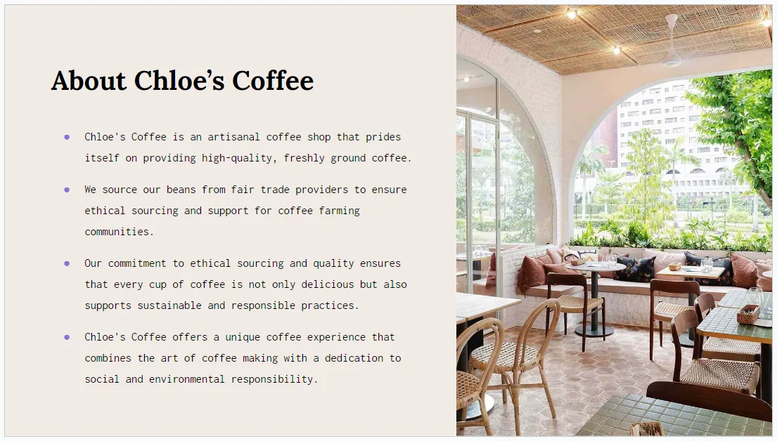Business plan for coffee shop  example