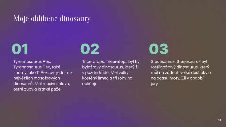 Example presentation in Czech