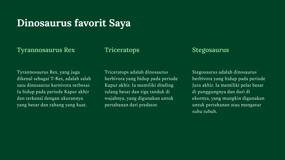 Example presentation in Indonesian