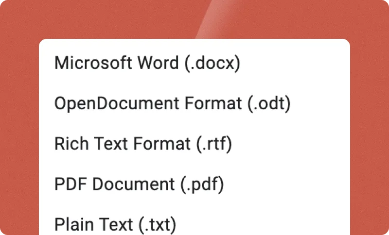 Exportar example