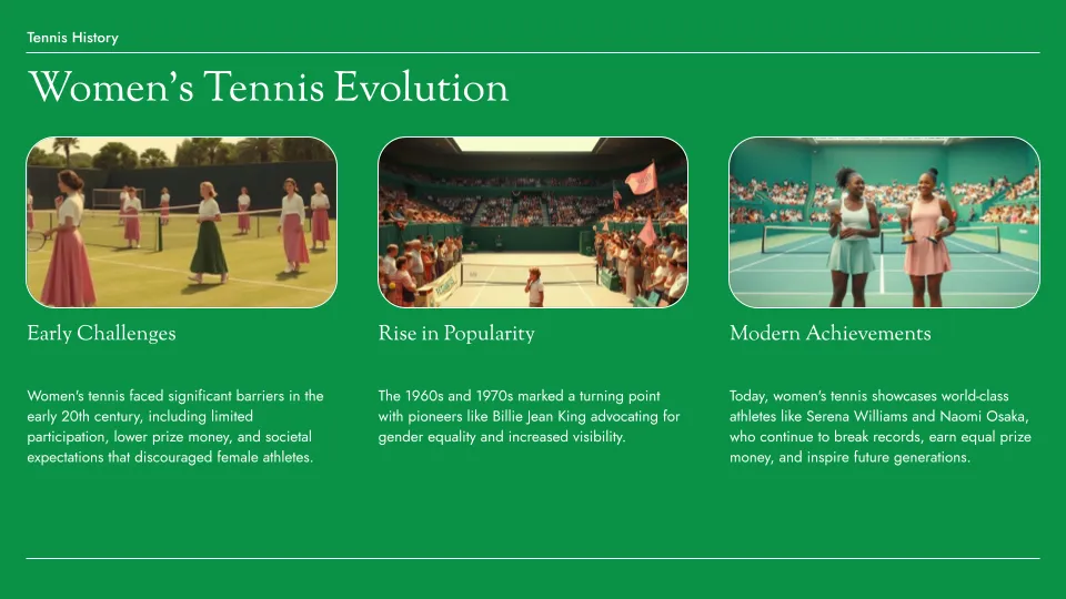 Tennis template — slide 3