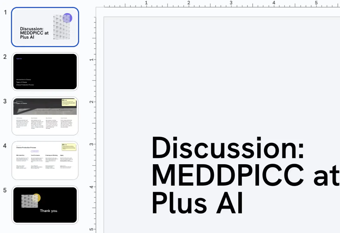 Proposal deck example
