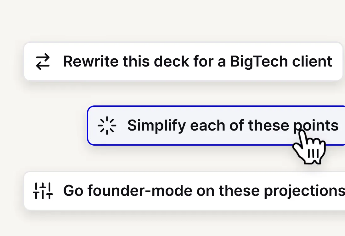 Rewrite your slides example
