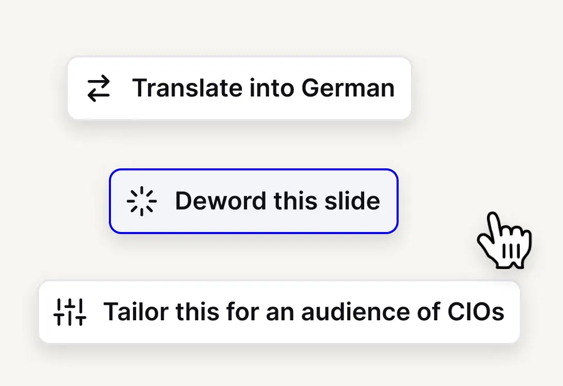 Rewrite your slides example