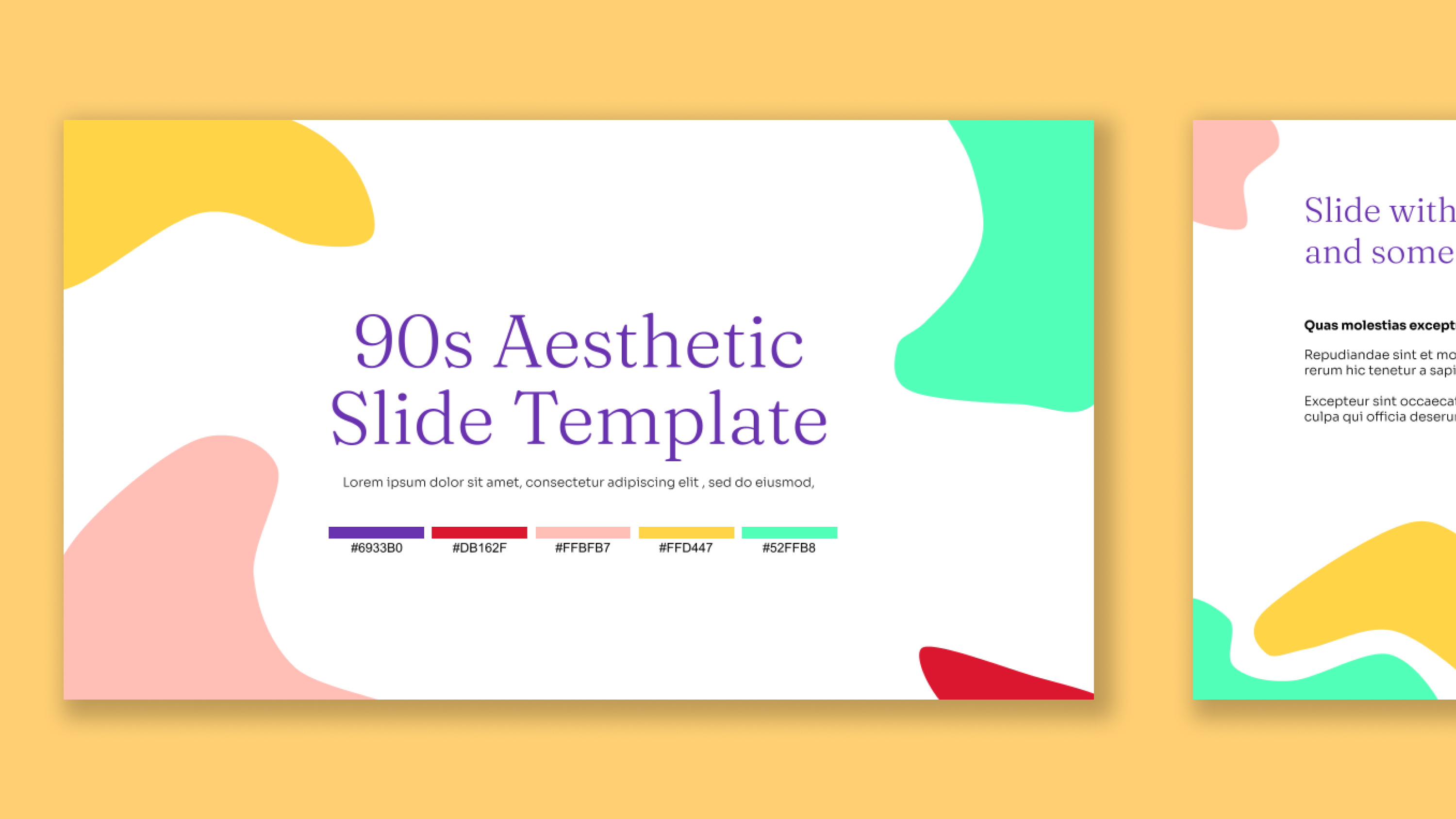 90s aesthetic presentation template template cover