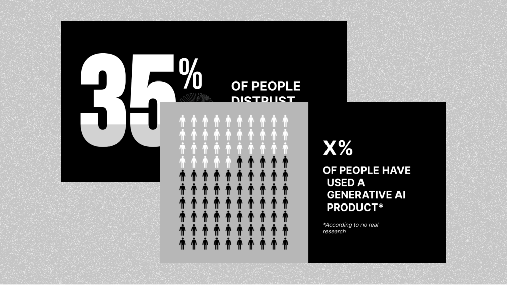 Black and white data visualizations template cover