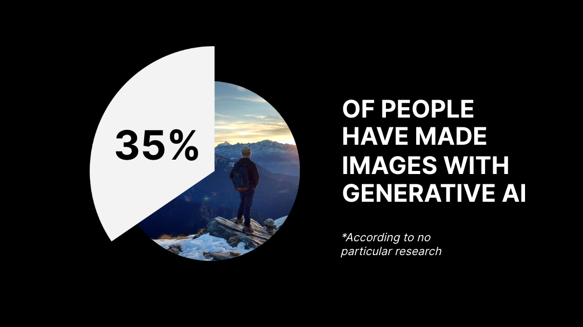Black and white data visualizations — slide 1