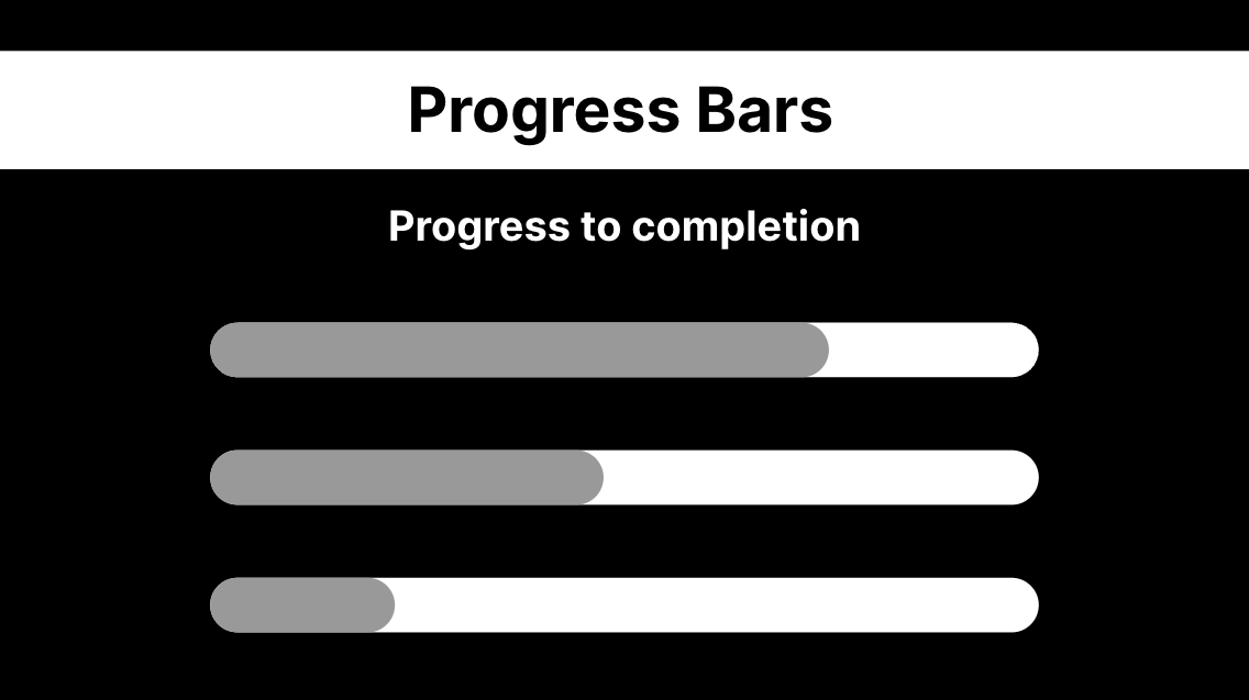 Black and white data visualizations — slide 4