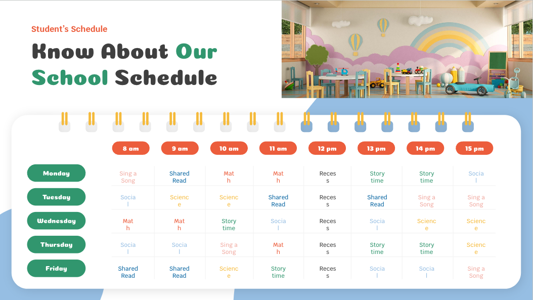 Back to school template for Kindergarten — slide 13
