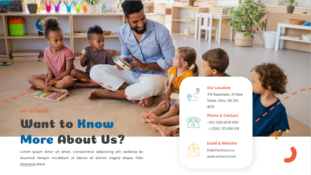 Back to school template for Kindergarten — slide 14