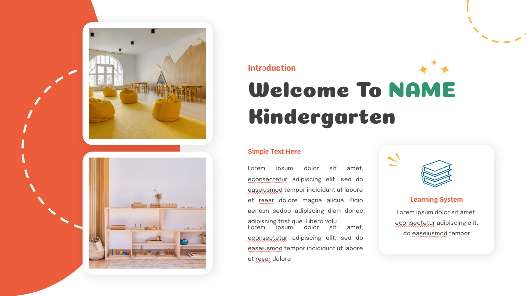 Back to school template for Kindergarten — slide 2