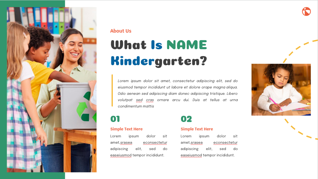 Back to school template for Kindergarten — slide 3