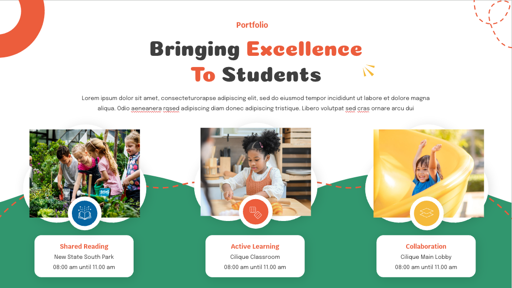Back to school template for Kindergarten — slide 9