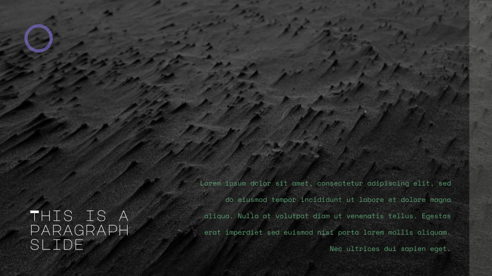 Black Sand Texture Background Template — slide 3