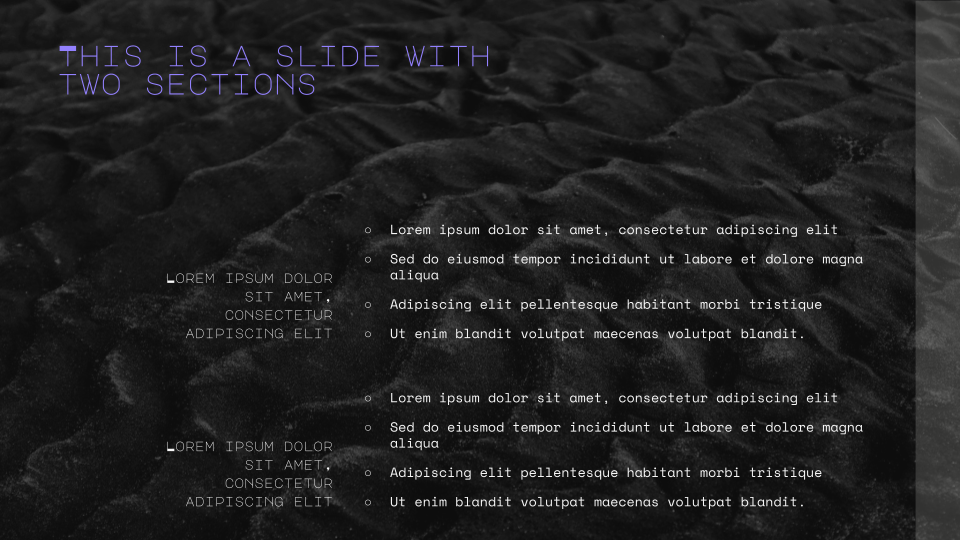Black Sand Texture Background Template — slide 5