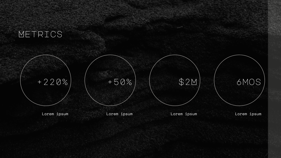 Black Sand Texture Background Template — slide 9