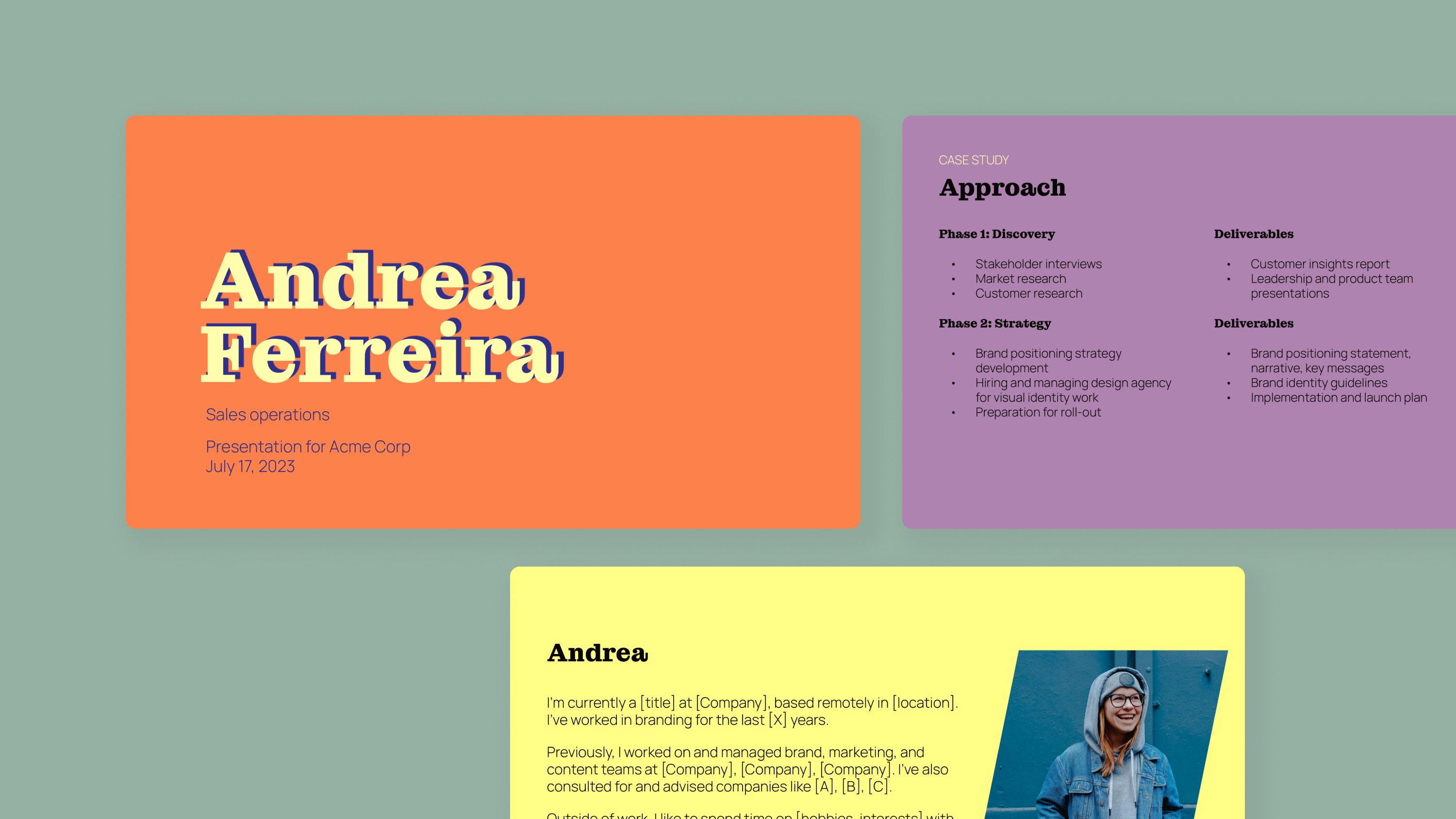 Bold Job Interview and Case Study template cover
