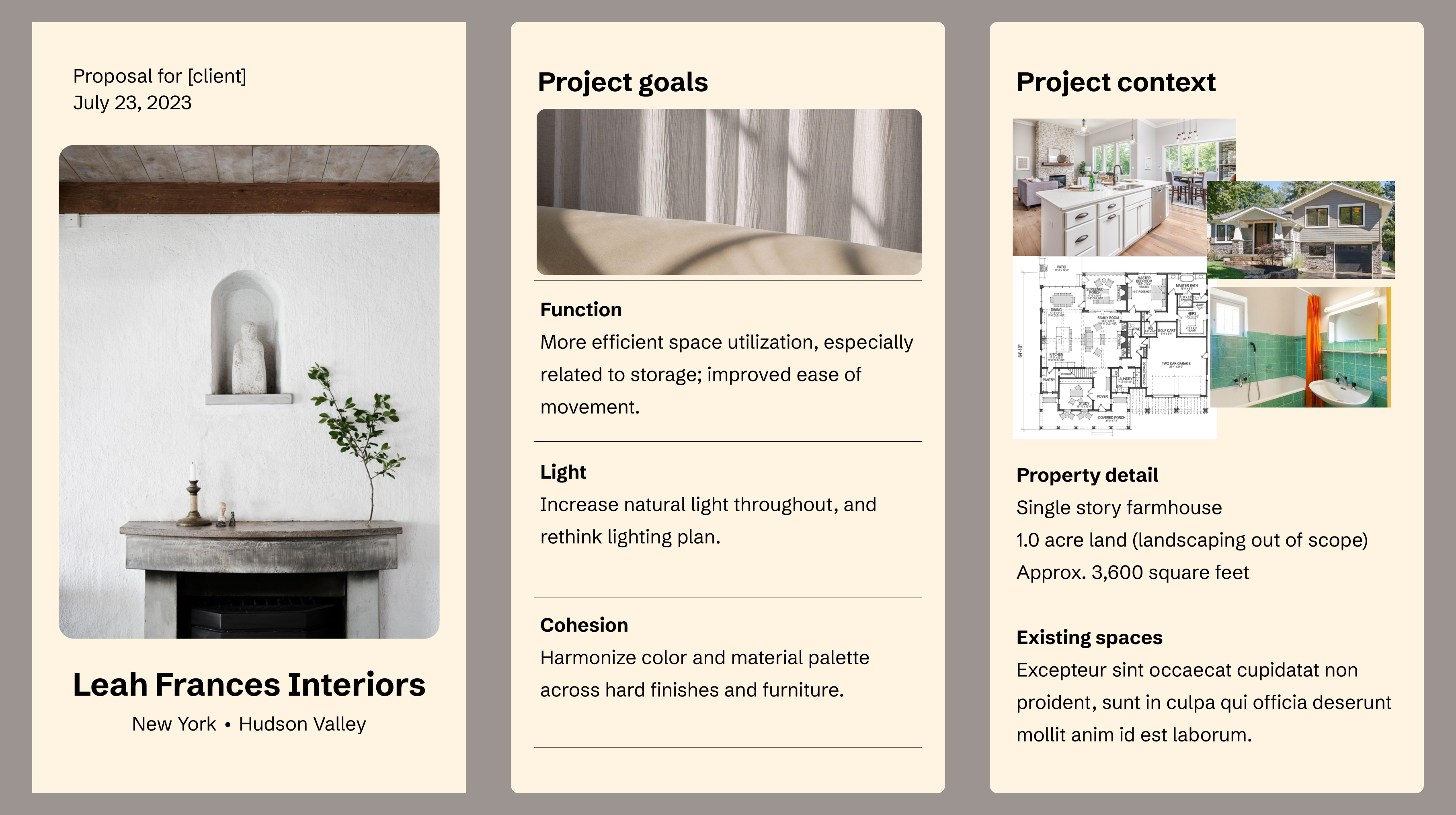 Refined project proposal for clients (vertical) — slide 1