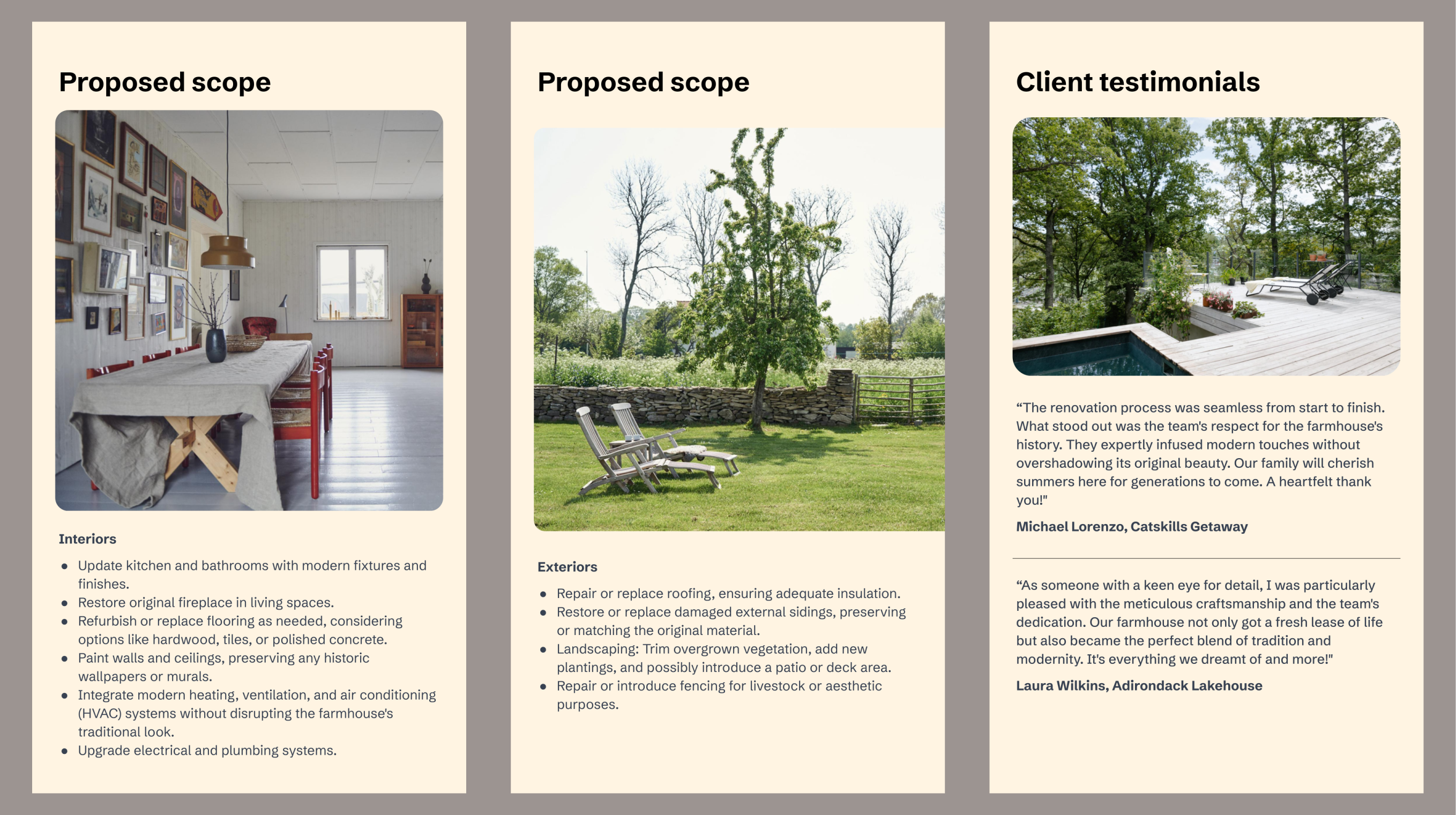 Refined project proposal for clients (vertical) — slide 3