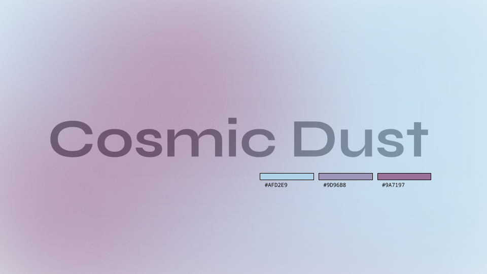 Cosmic Dust Gradient Background Template template cover