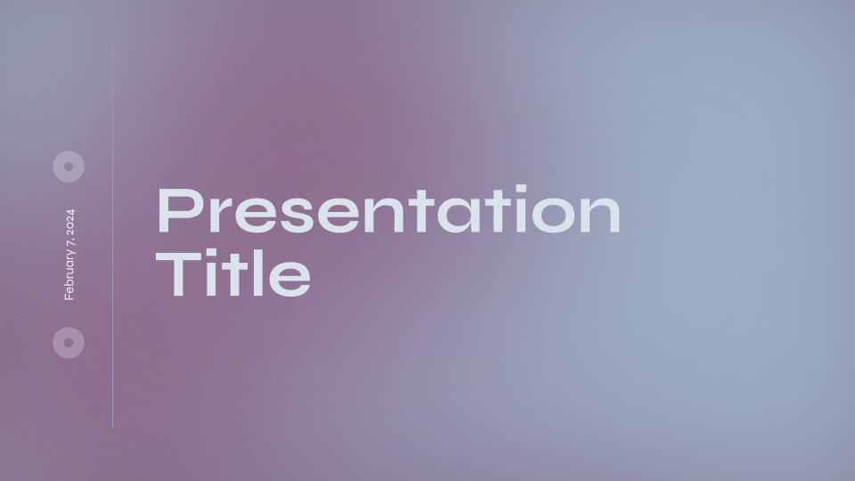Cosmic Dust Gradient Background Template — slide 1
