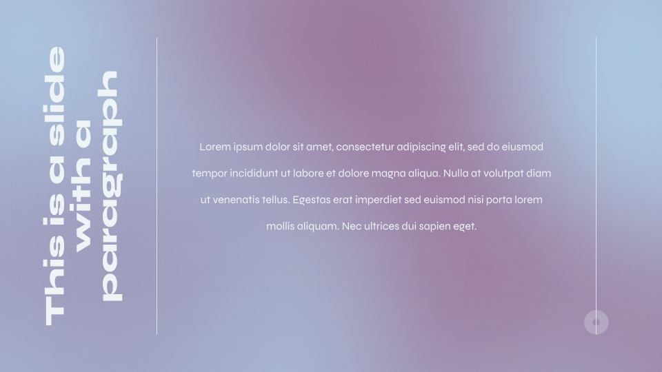 Cosmic Dust Gradient Background Template — slide 2