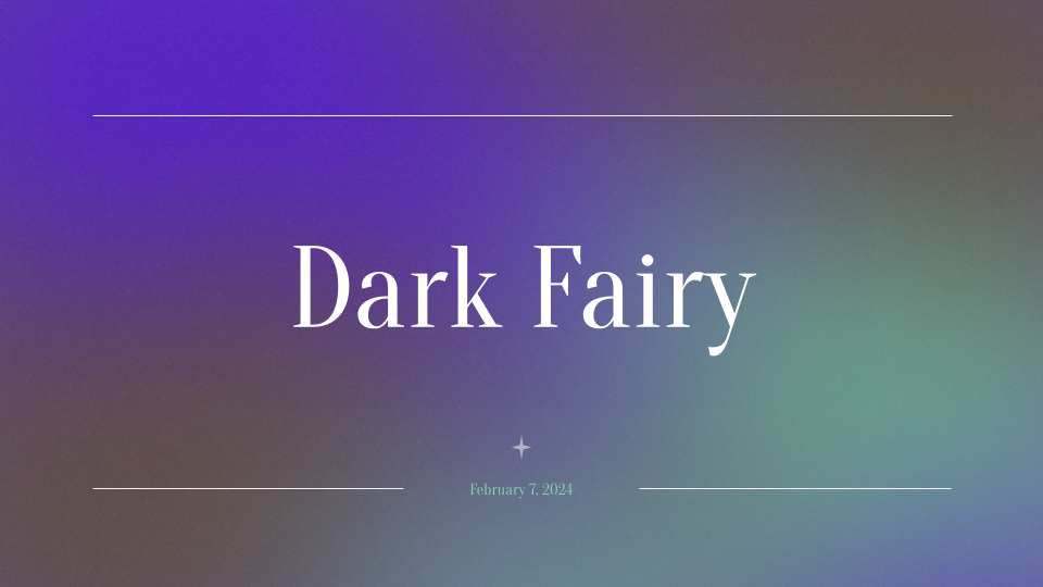 Dark Fairy Gradient Background Template template cover