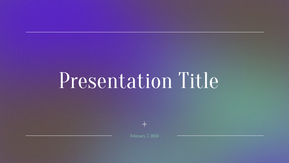 Dark Fairy Gradient Background Template — slide 1