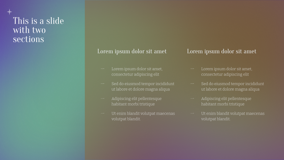 Dark Fairy Gradient Background Template — slide 5