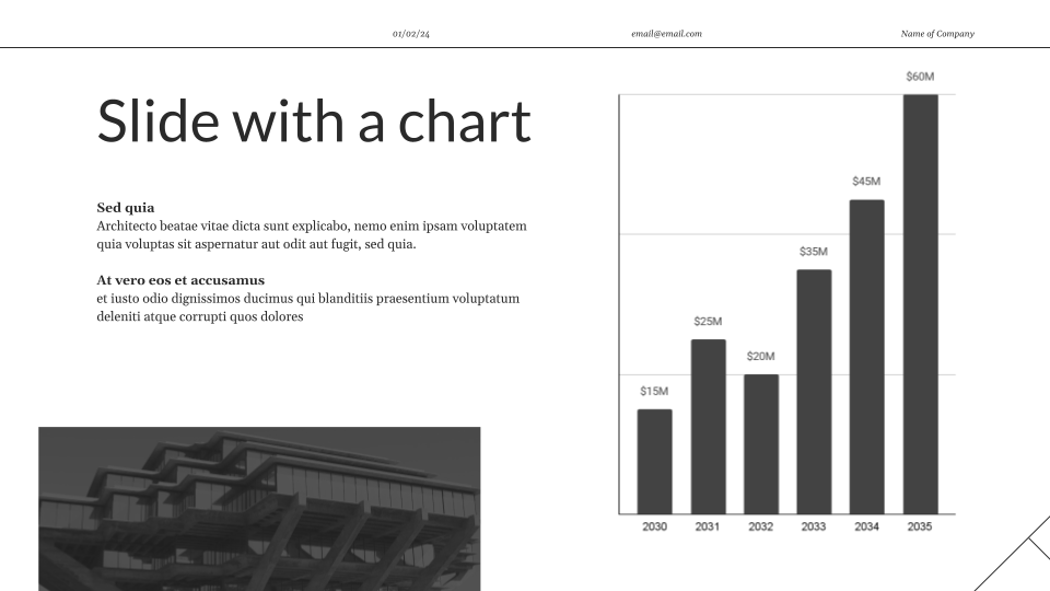 Dark monochromatic presentation template — slide 7