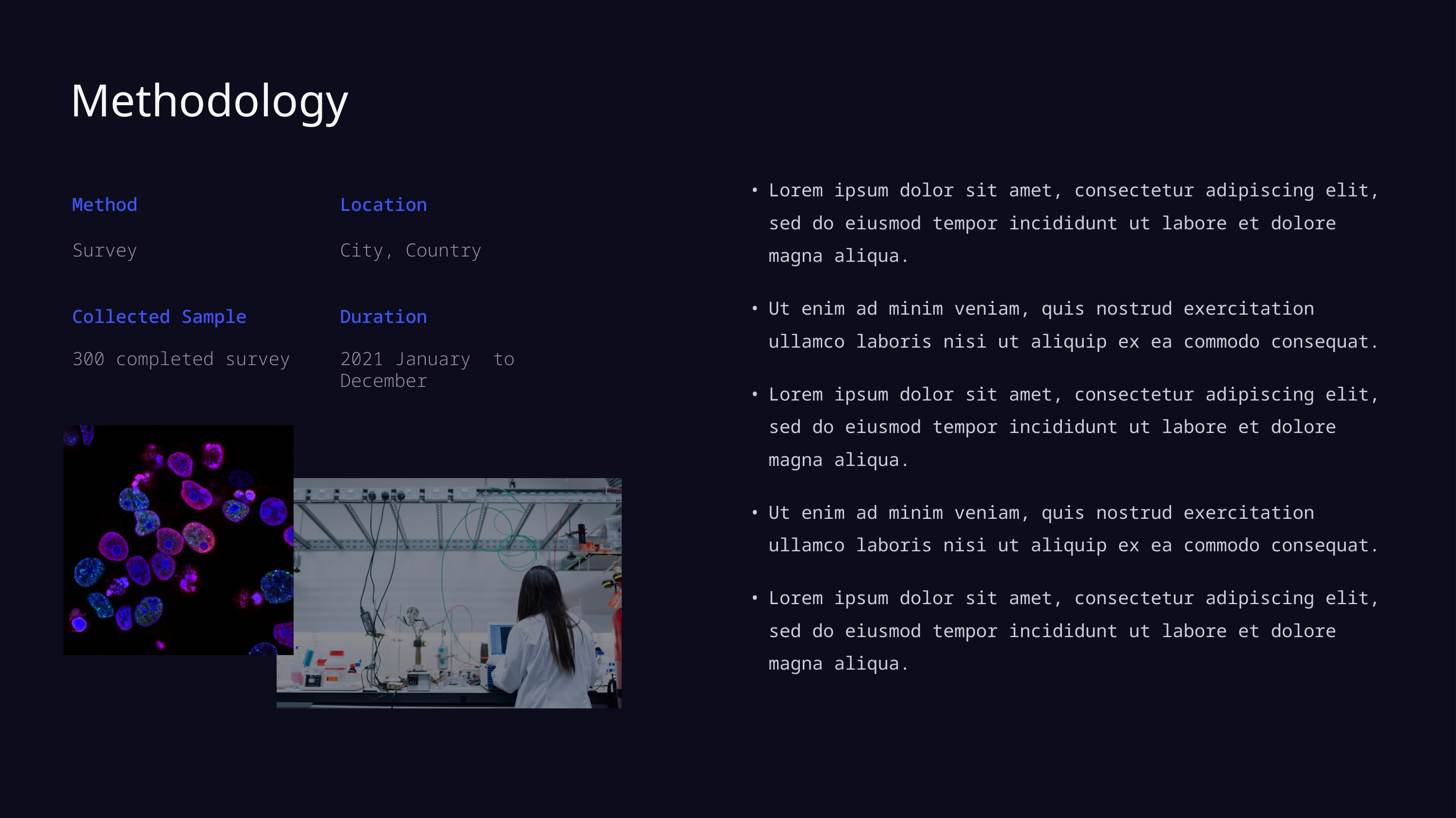 Dark Science and Academic Research Presentation Template — slide 9