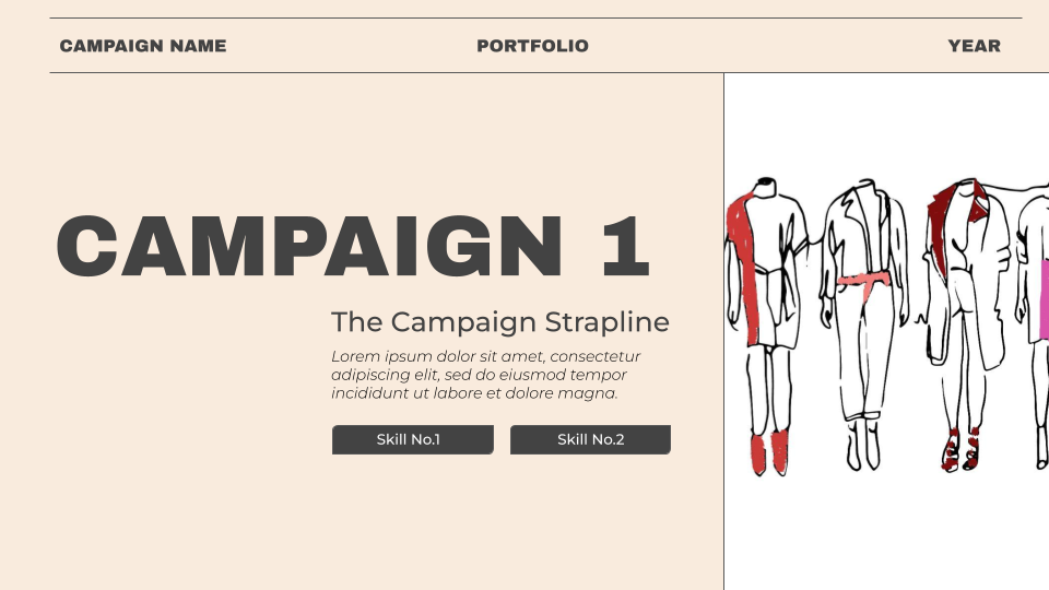 Designer Portfolio Template — slide 3