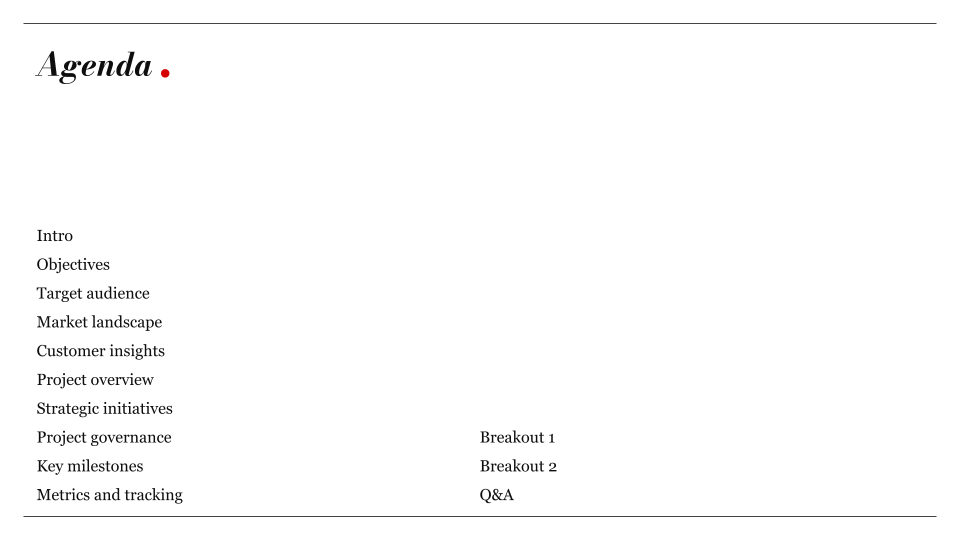 Editorial Presentation Template — slide 2