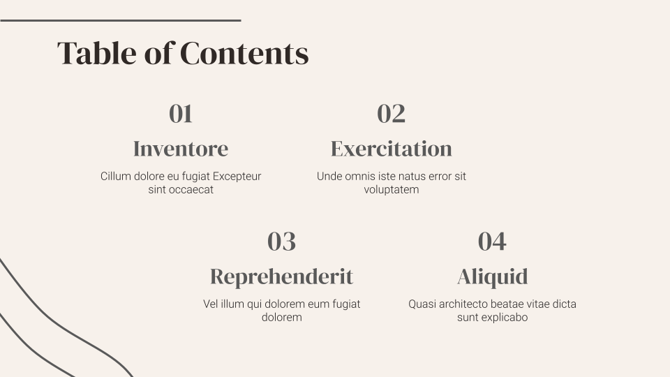 Elegant aesthetic presentation template — slide 2