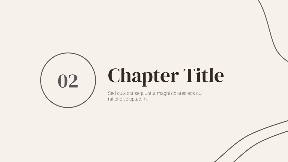 Elegant aesthetic presentation template — slide 3