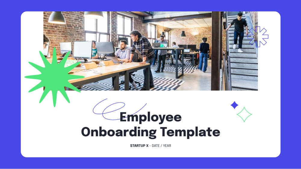 Startup Employee Onboarding Template template cover