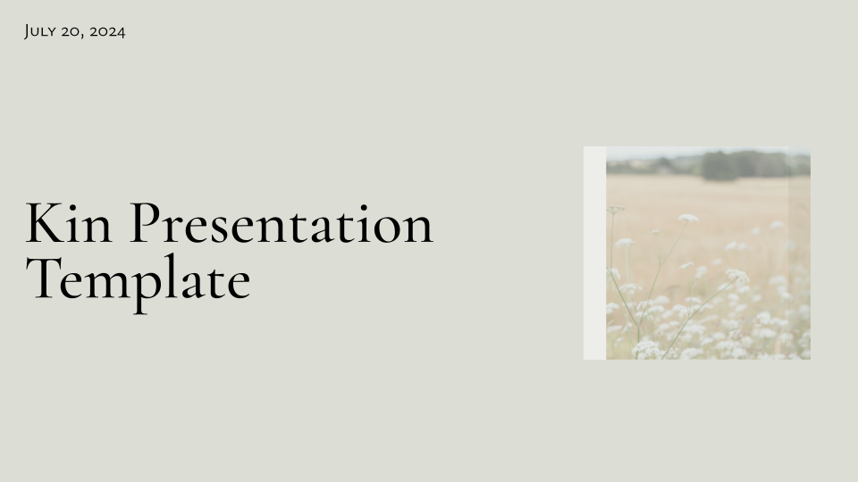 Kin — slide 1