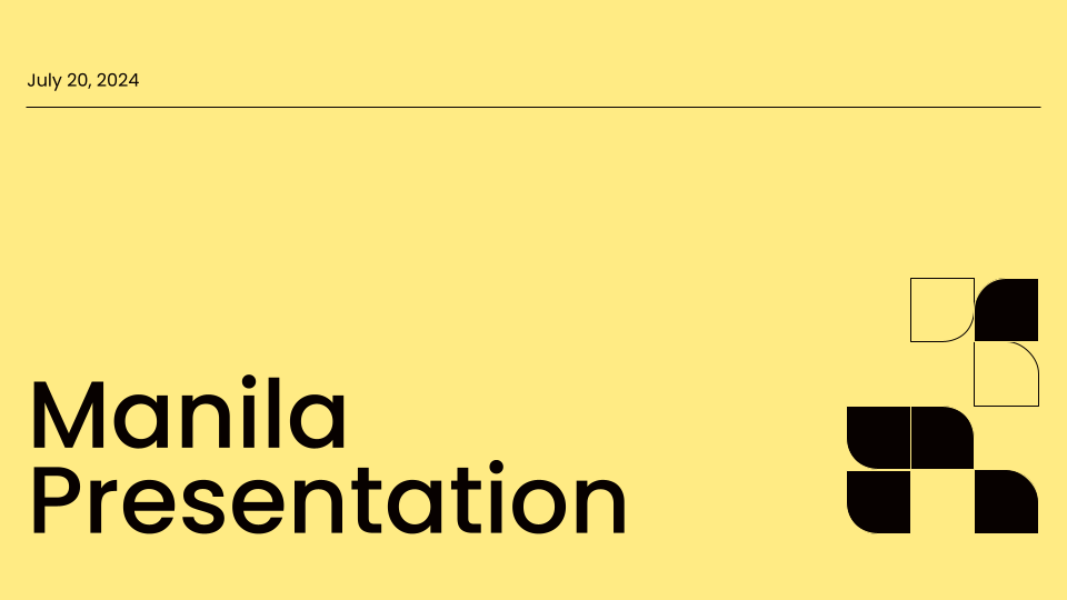 Manila template cover