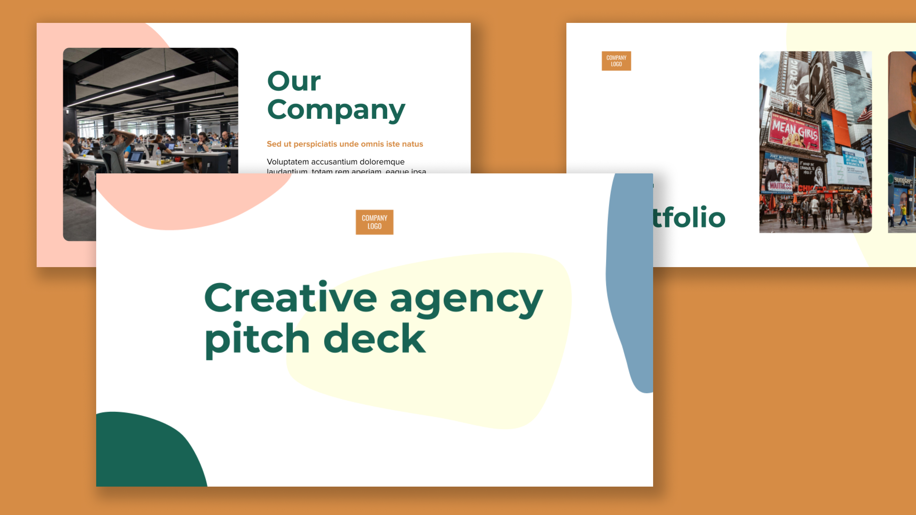 Marketing agency pitch deck template template cover