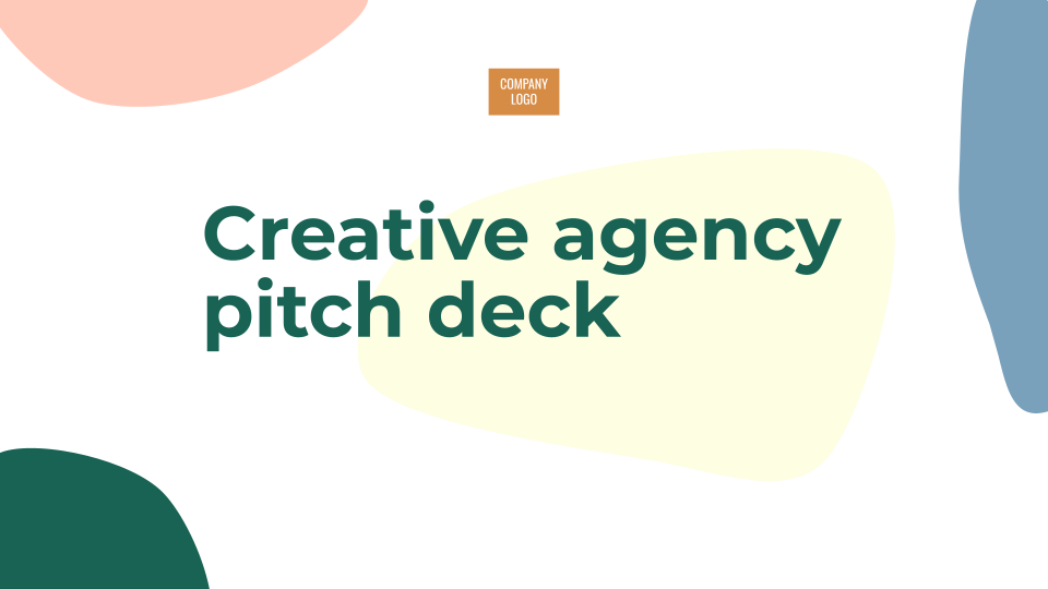 Marketing agency pitch deck template — slide 1